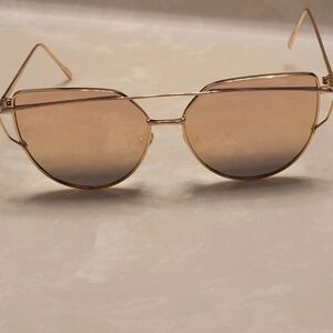 Women's Gold Fashion Sunglasses